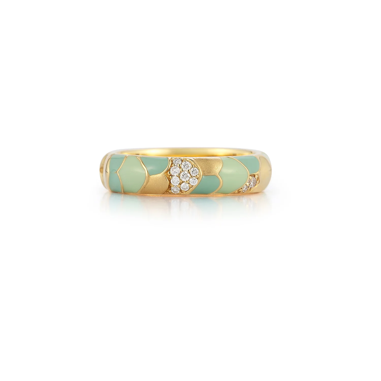Aegean Ring - Enamel and Diamonds - Image 7