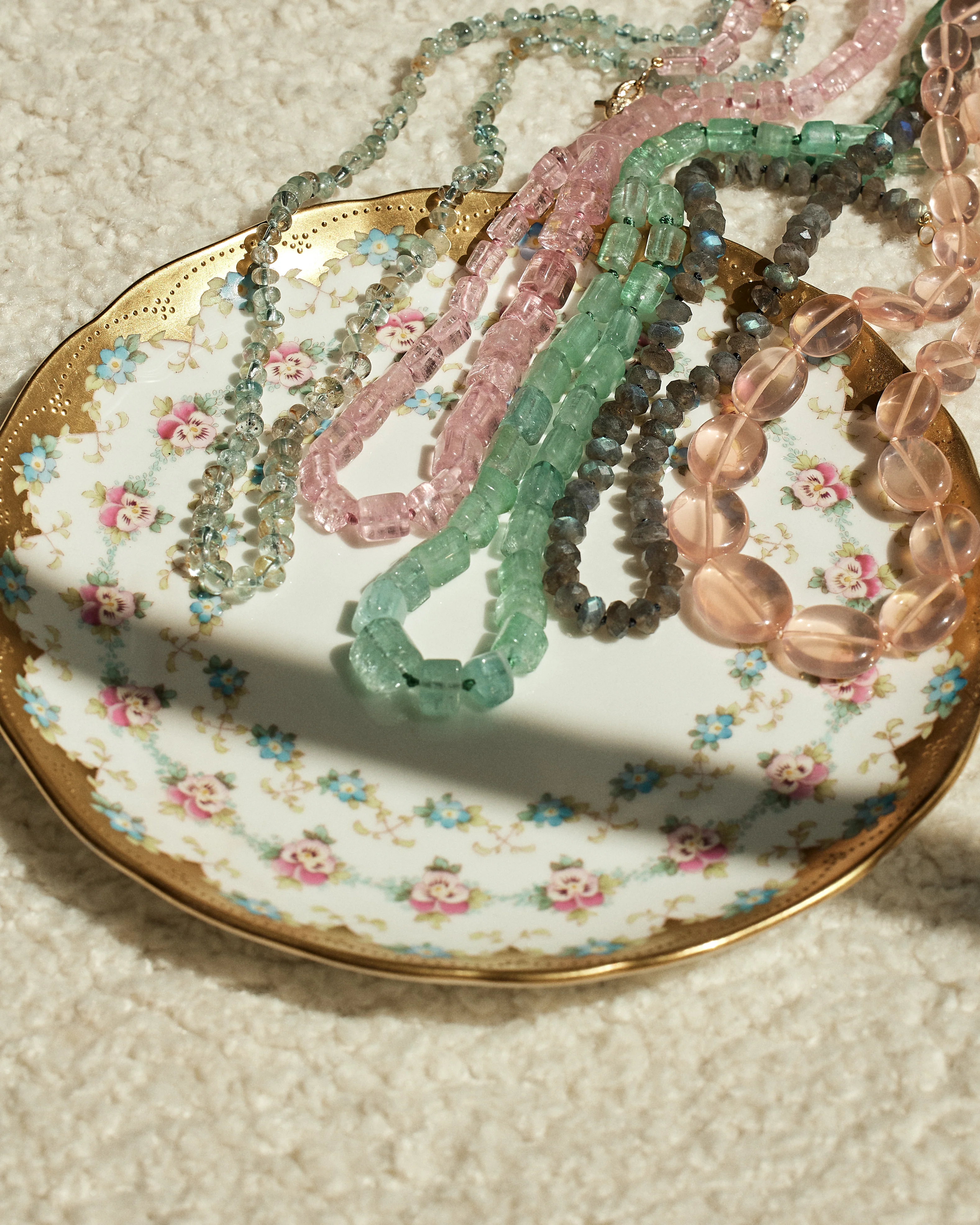 Aquamarine Beaded Necklace - Image 5