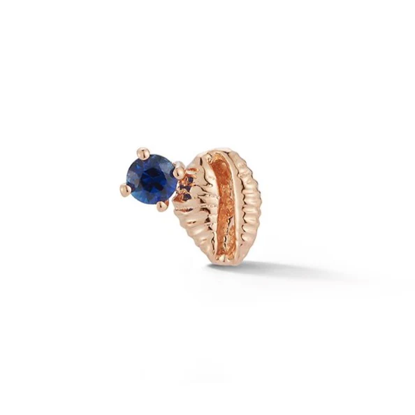 Bitsy Bean Stud with Sapphire - Open - Image 5