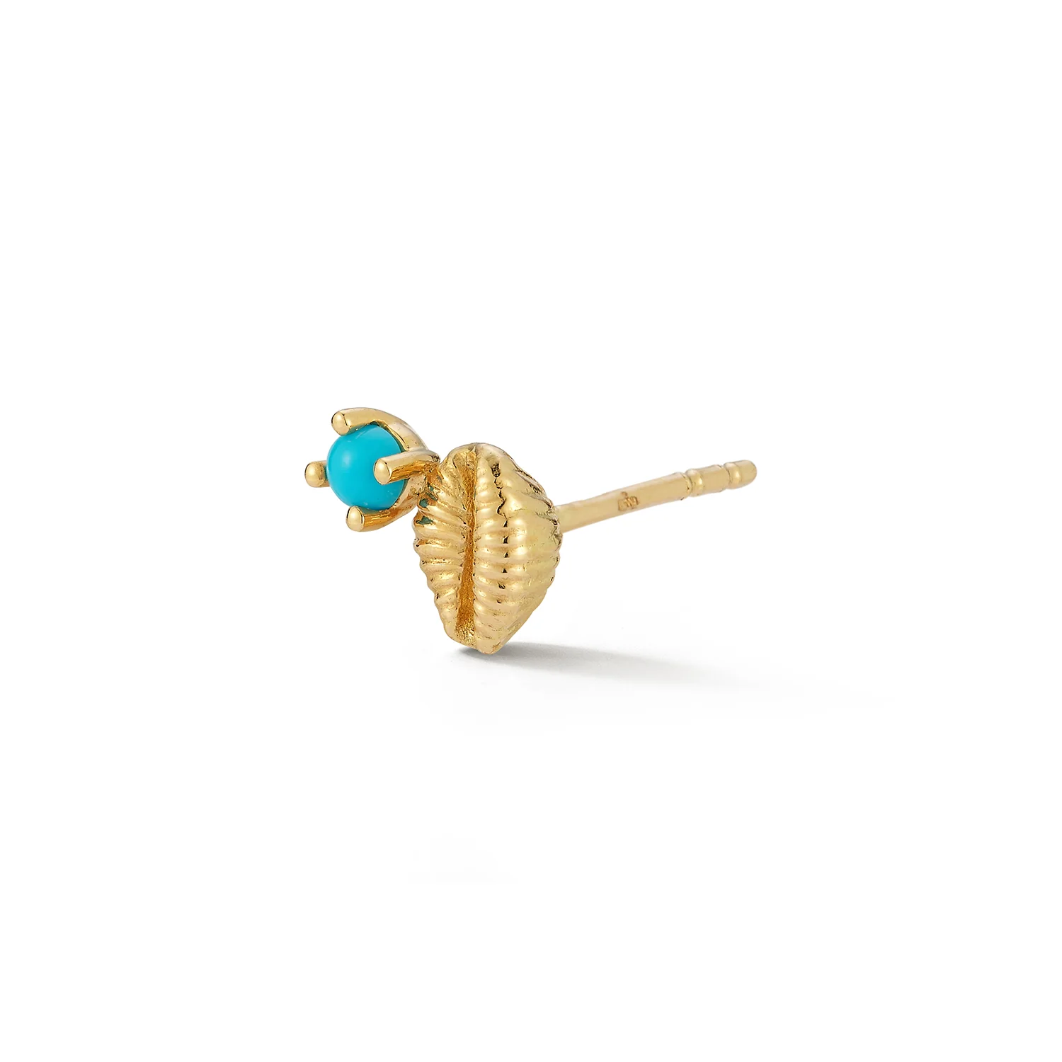 Bitsy Bean Stud with Turquoise - Open - Image 2
