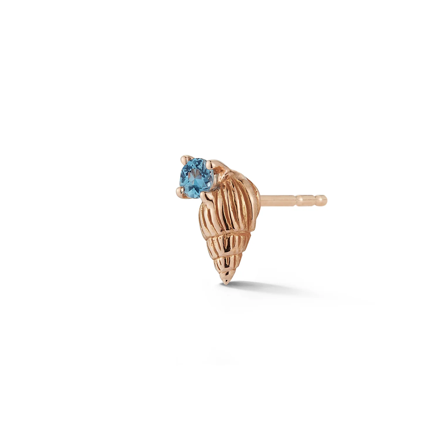 Bitsy Ursula Stud with Aquamarine - Closed - Image 4