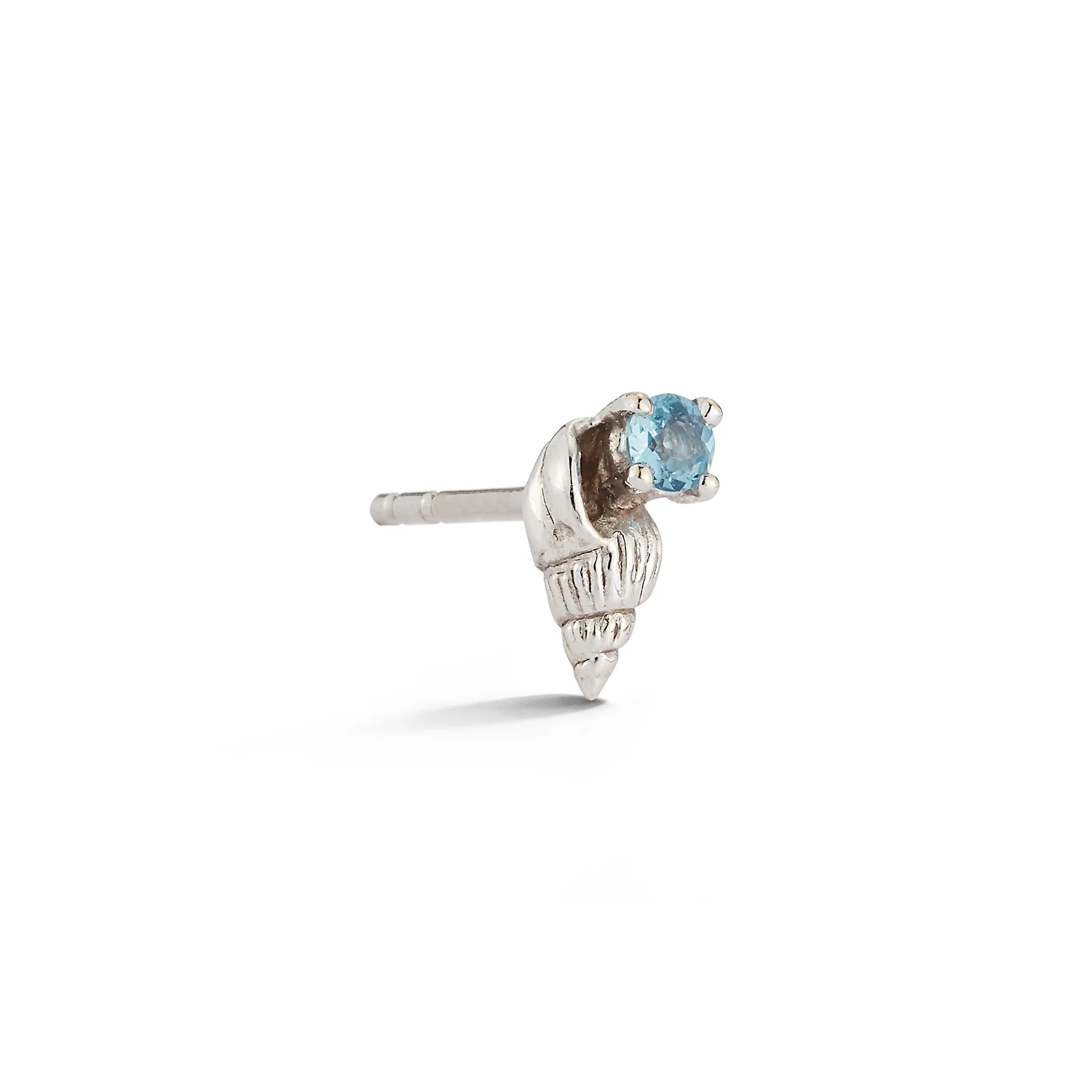 Bitsy Ursula Stud with Aquamarine - Open - Image 5