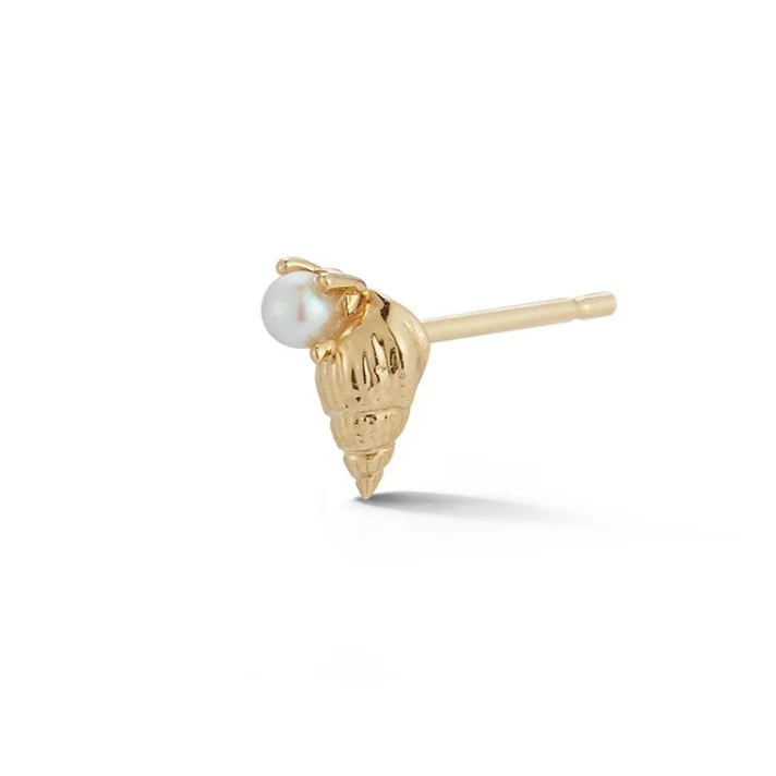 Bitsy Ursula Stud with Pearl - Closed - Image 2