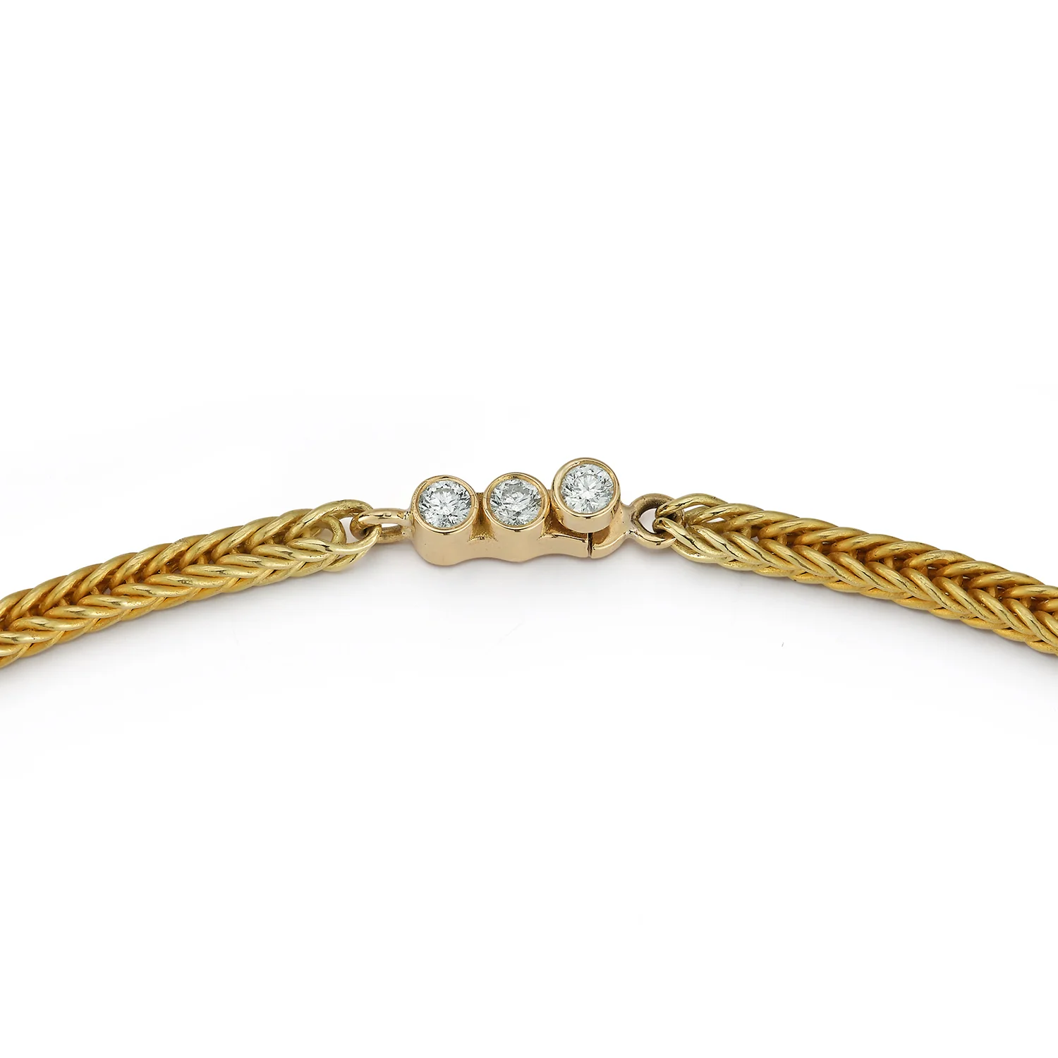 Asymmetrical Diamond Bubble Necklace - Image 7