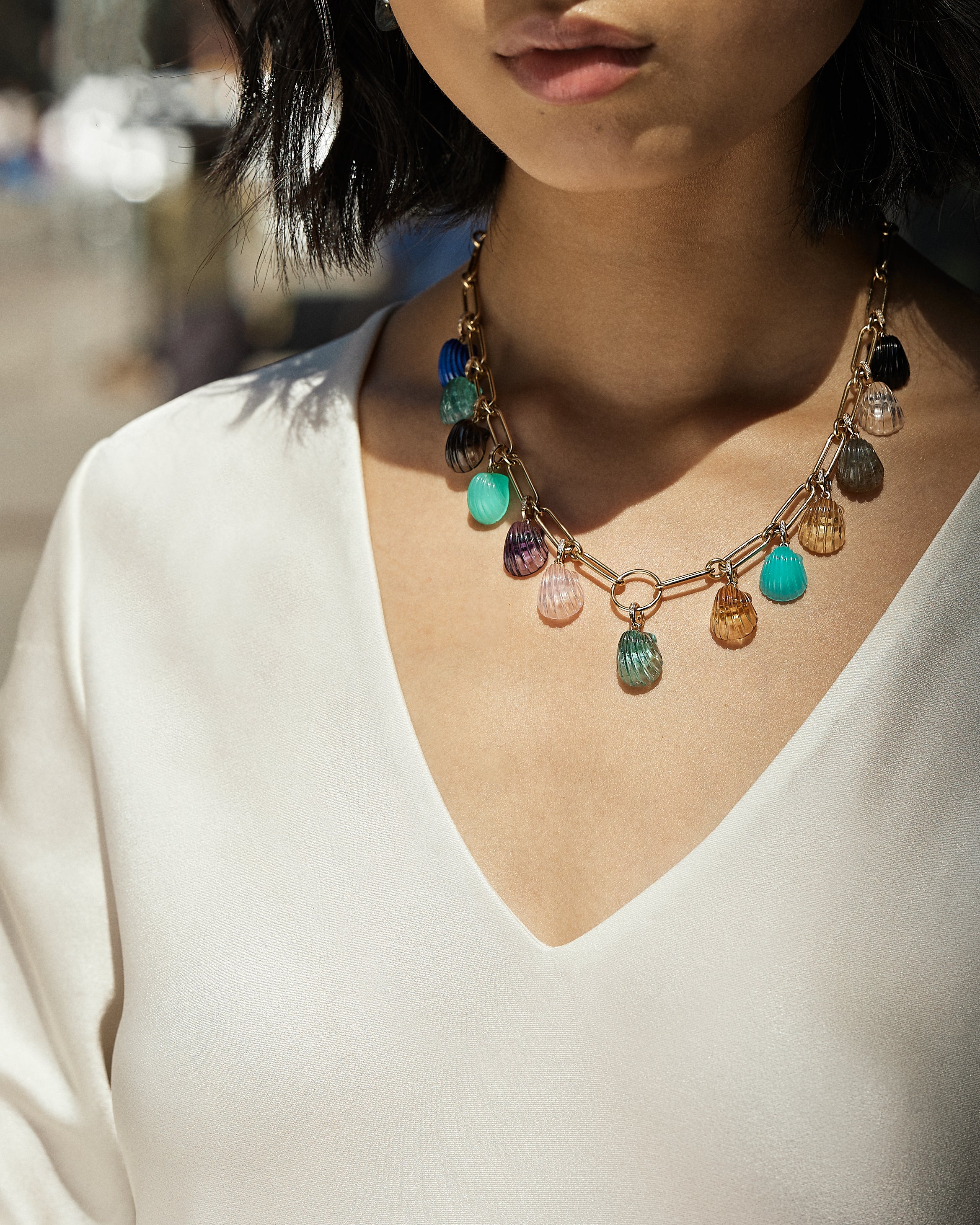 Dream Shell Pendant - Chrysoprase - Image 4