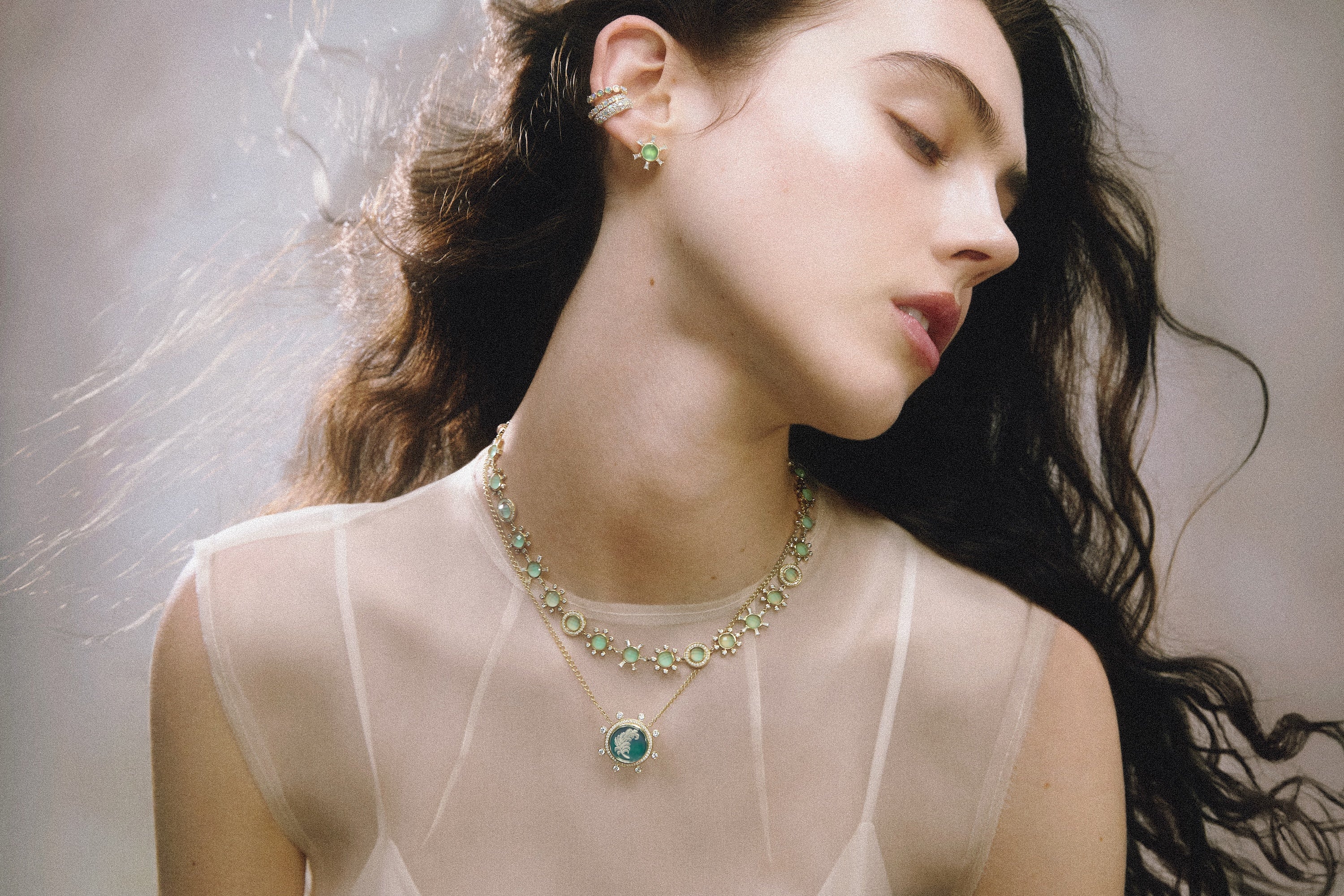 Galaxy Necklace - Chrysoprase - Image 2