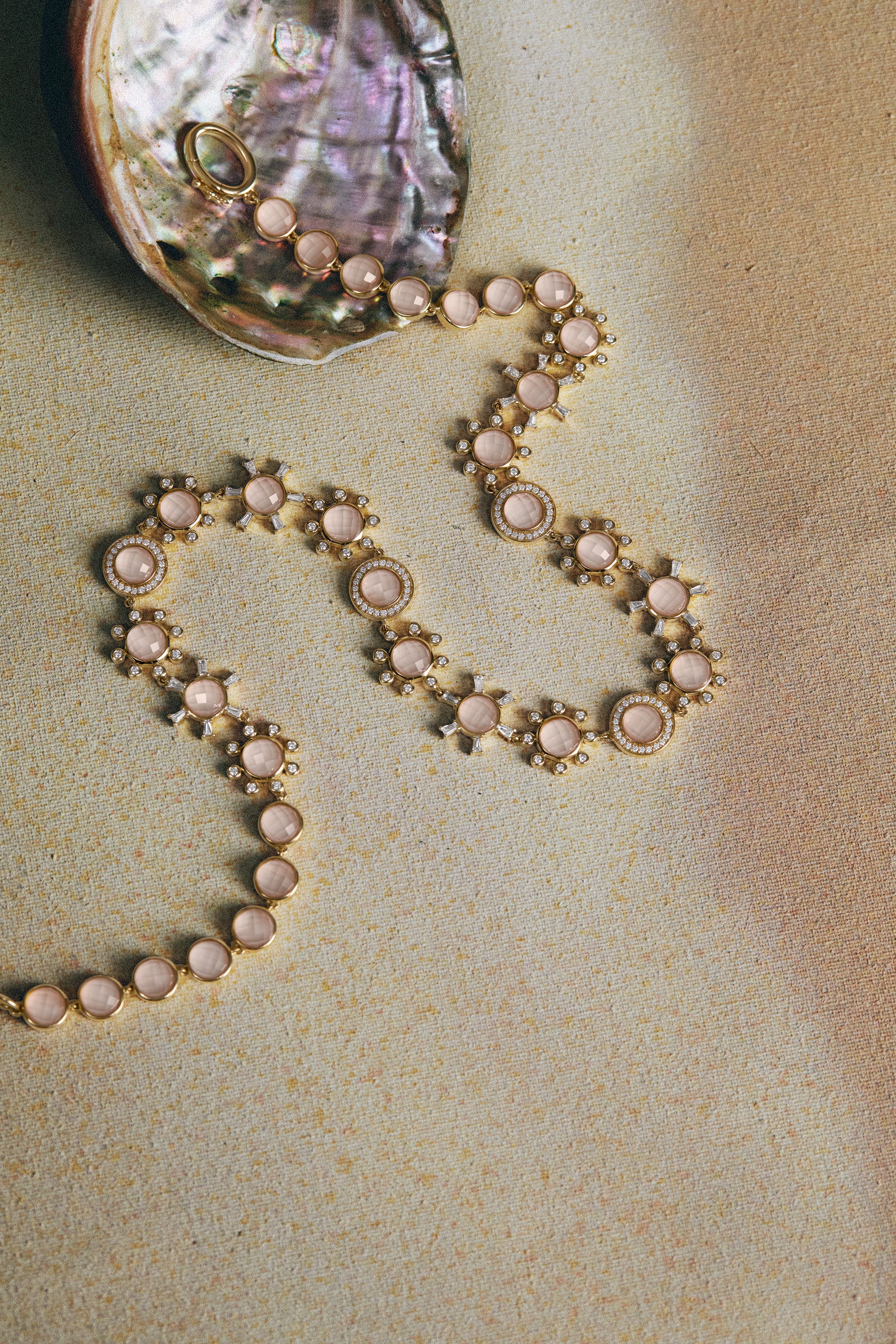 Galaxy Necklace - Pink Opal - Image 2