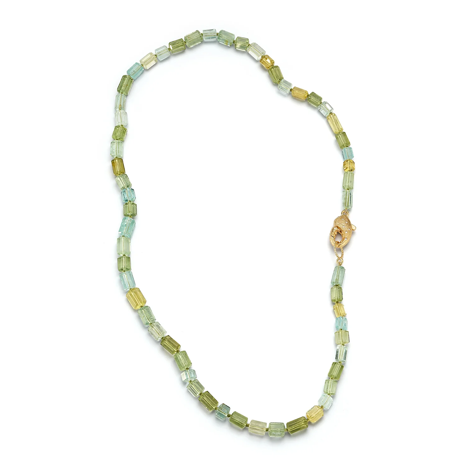 Jumbo Lobster Clasp Beryl Necklace - Image 3