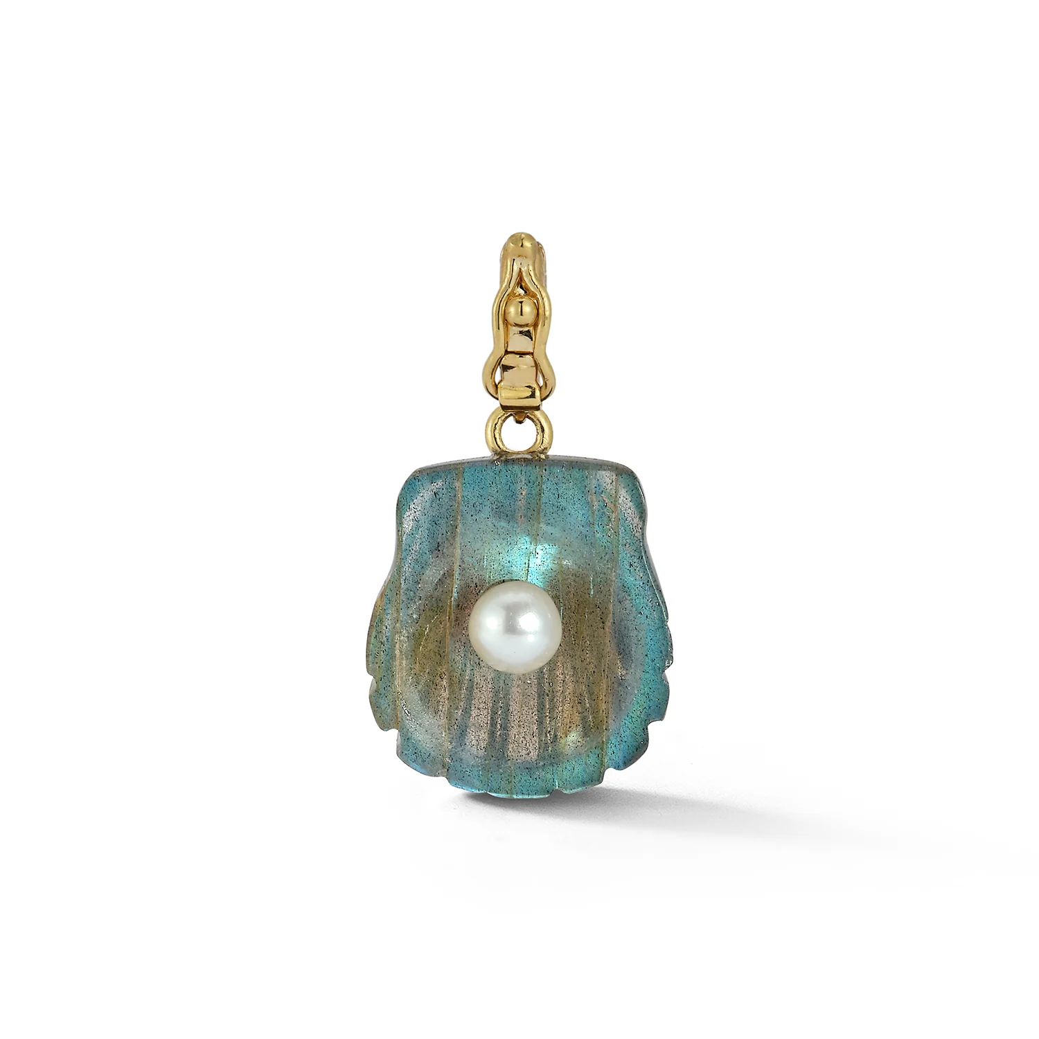 Dream Shell Pendant - Labradorite - Image 2