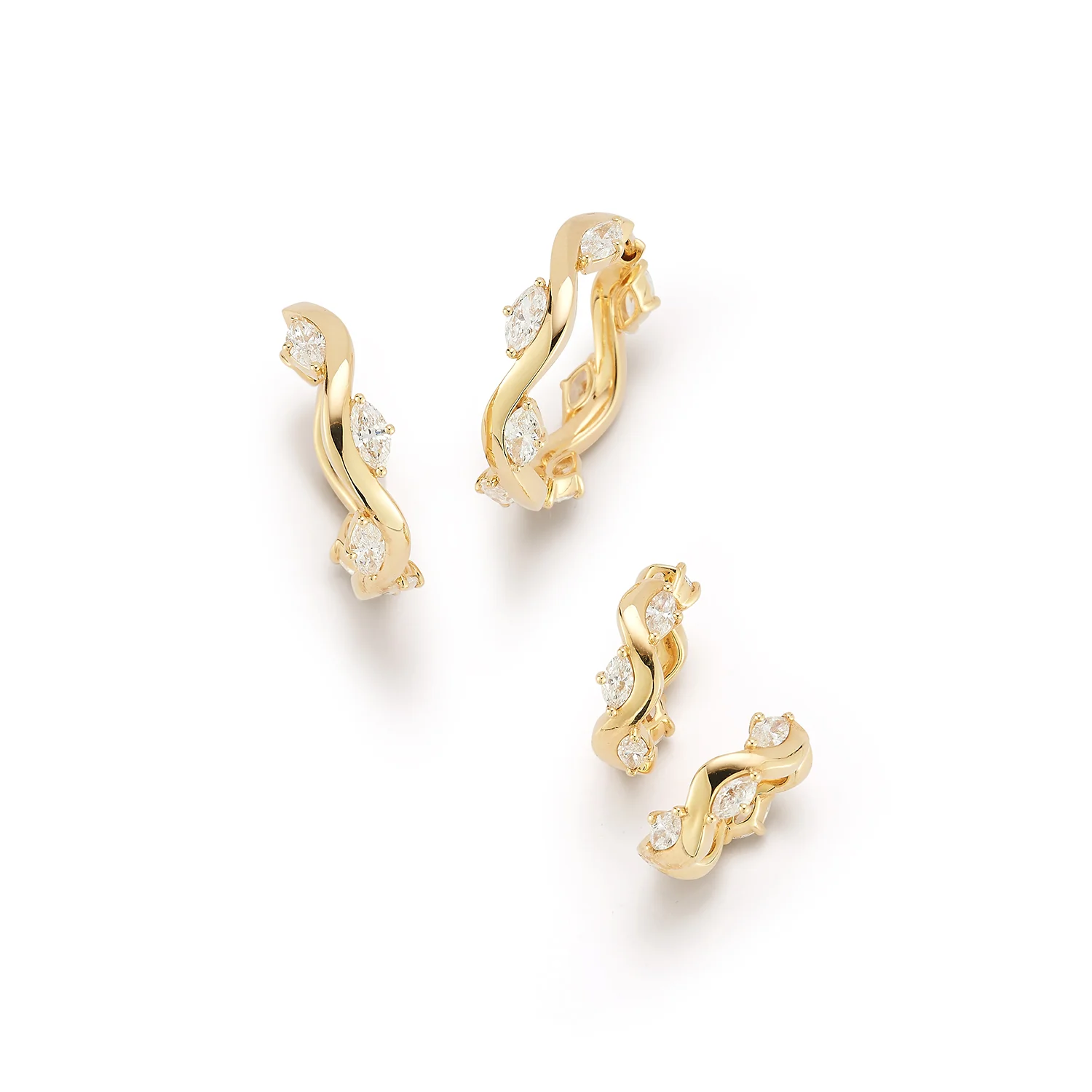 Marquise Constellation Hoops - Image 7