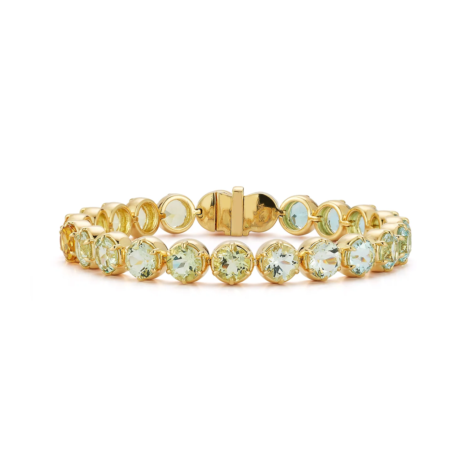 Ombré Bracelet - Aquamarine and Golden Beryl - Image 4