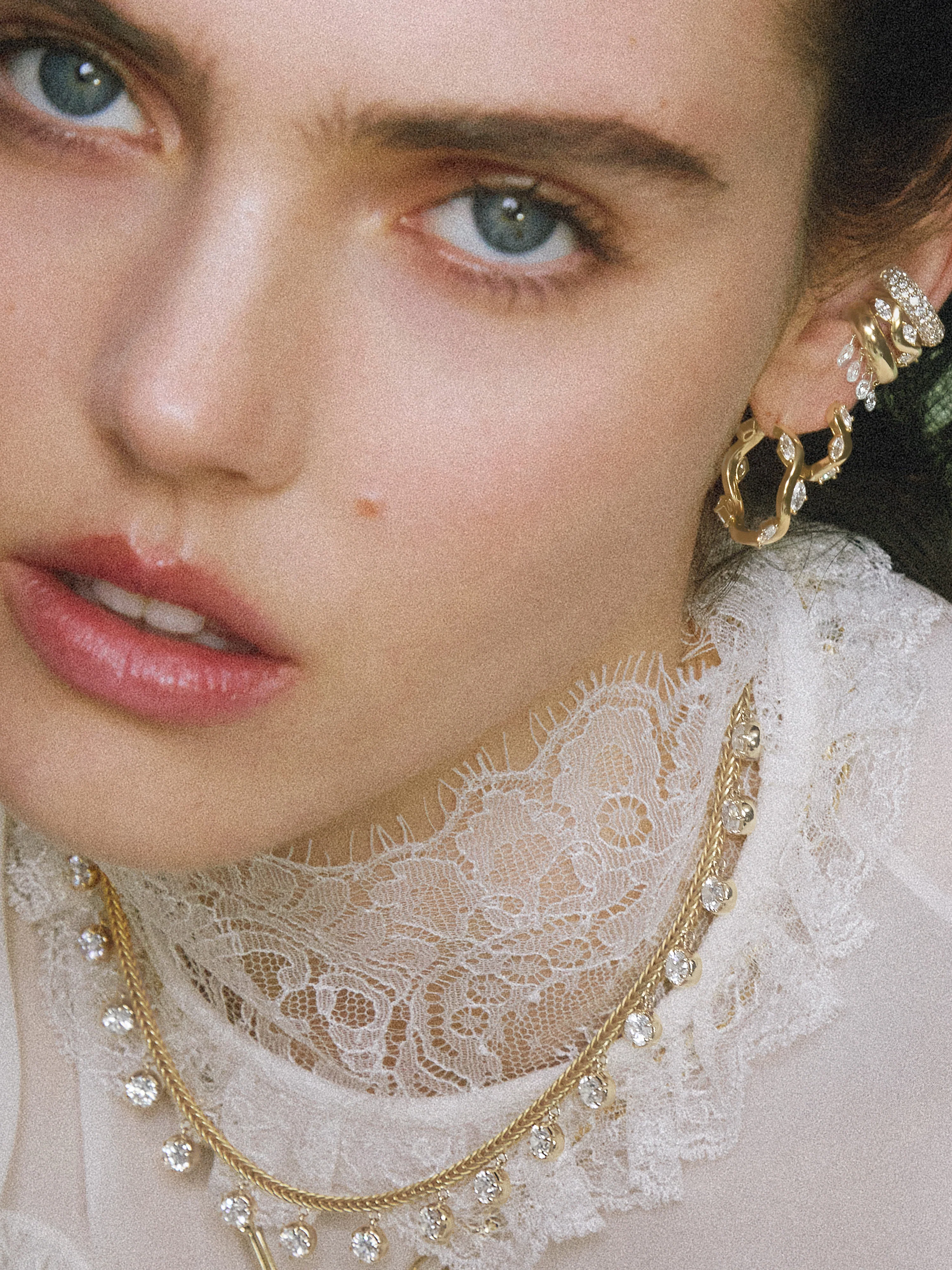 Diamond Fringe Necklace - Image 3