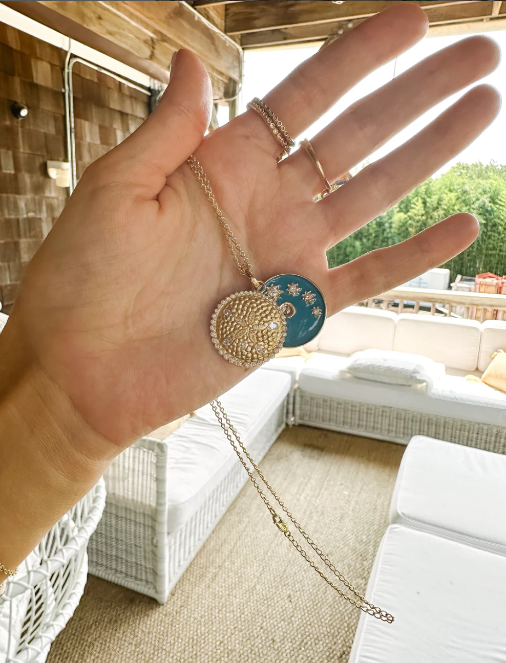 Sand Dollar Locket Necklace - Image 5