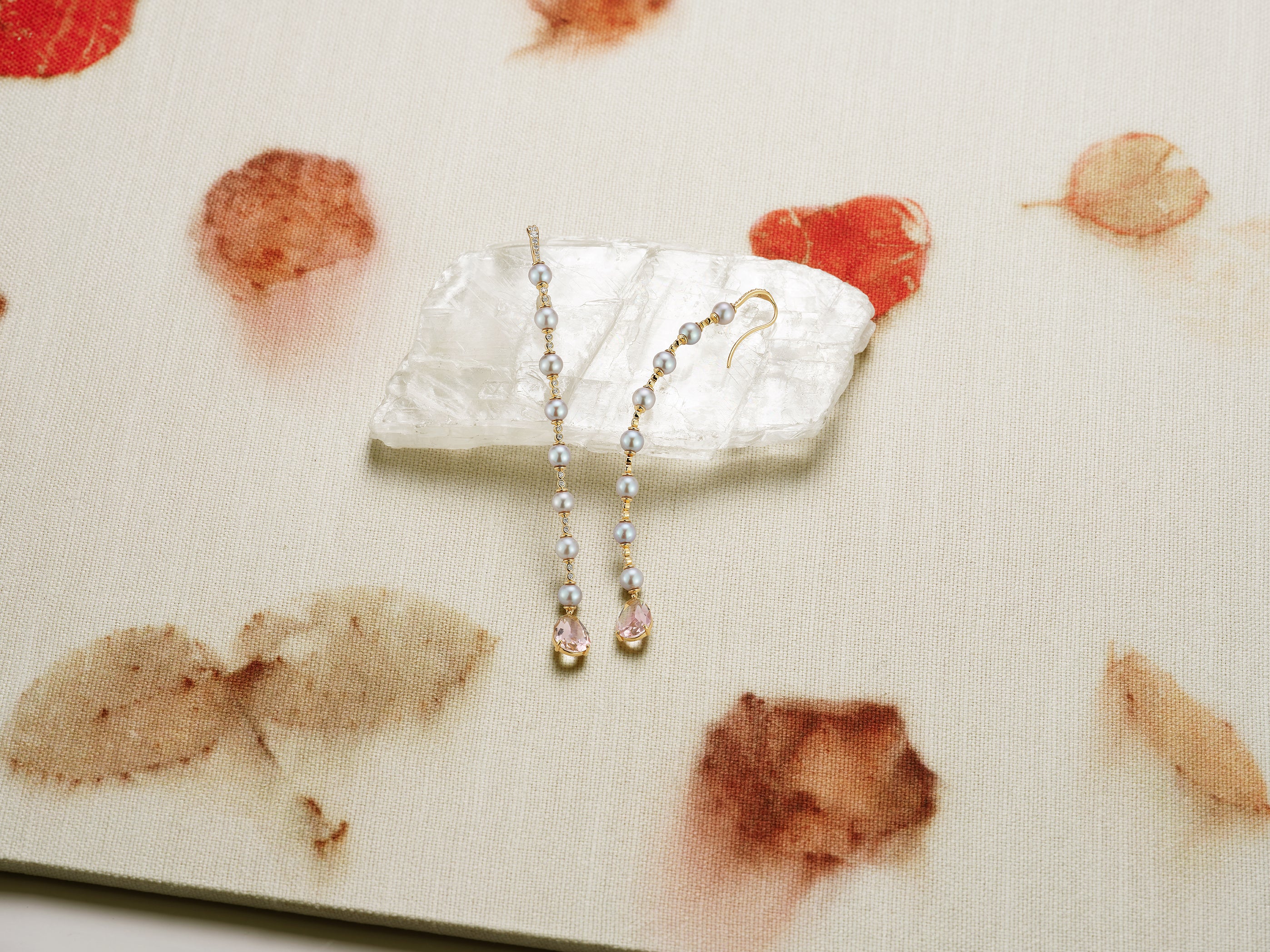 Bi-color Tourmaline Shoulder Duster Earrings - Image 4