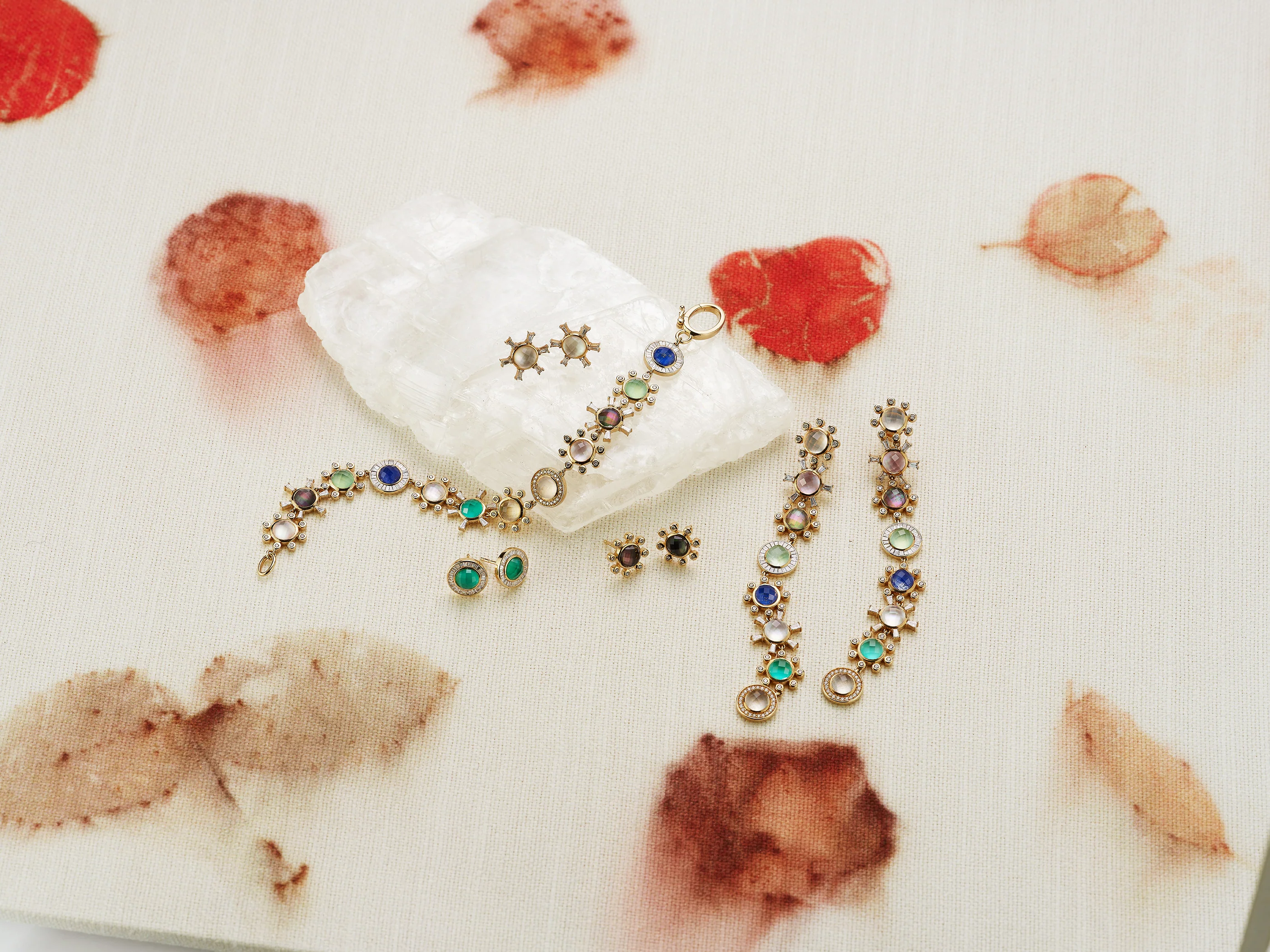 Starburst Studs - Chrysoprase - Image 3