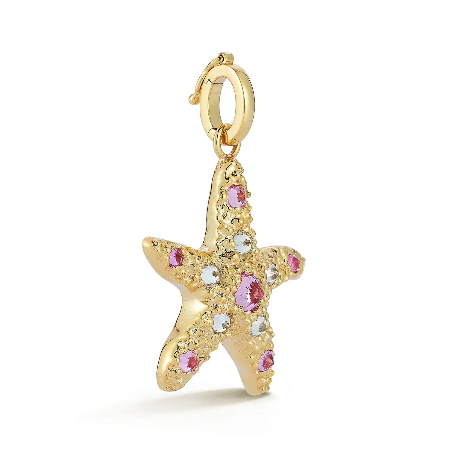Starfish Pendant - Diamond and Pink Sapphire - Image 2