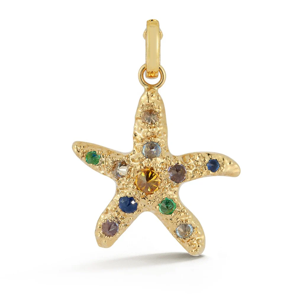 Starfish Pendant - Multi Stone
