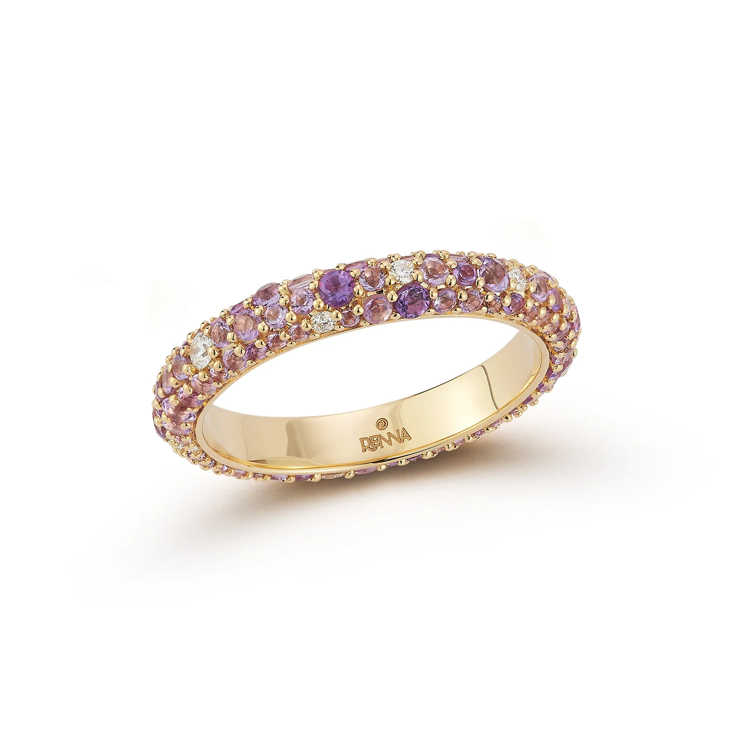 Thin Tidepool Ring - Amethyst