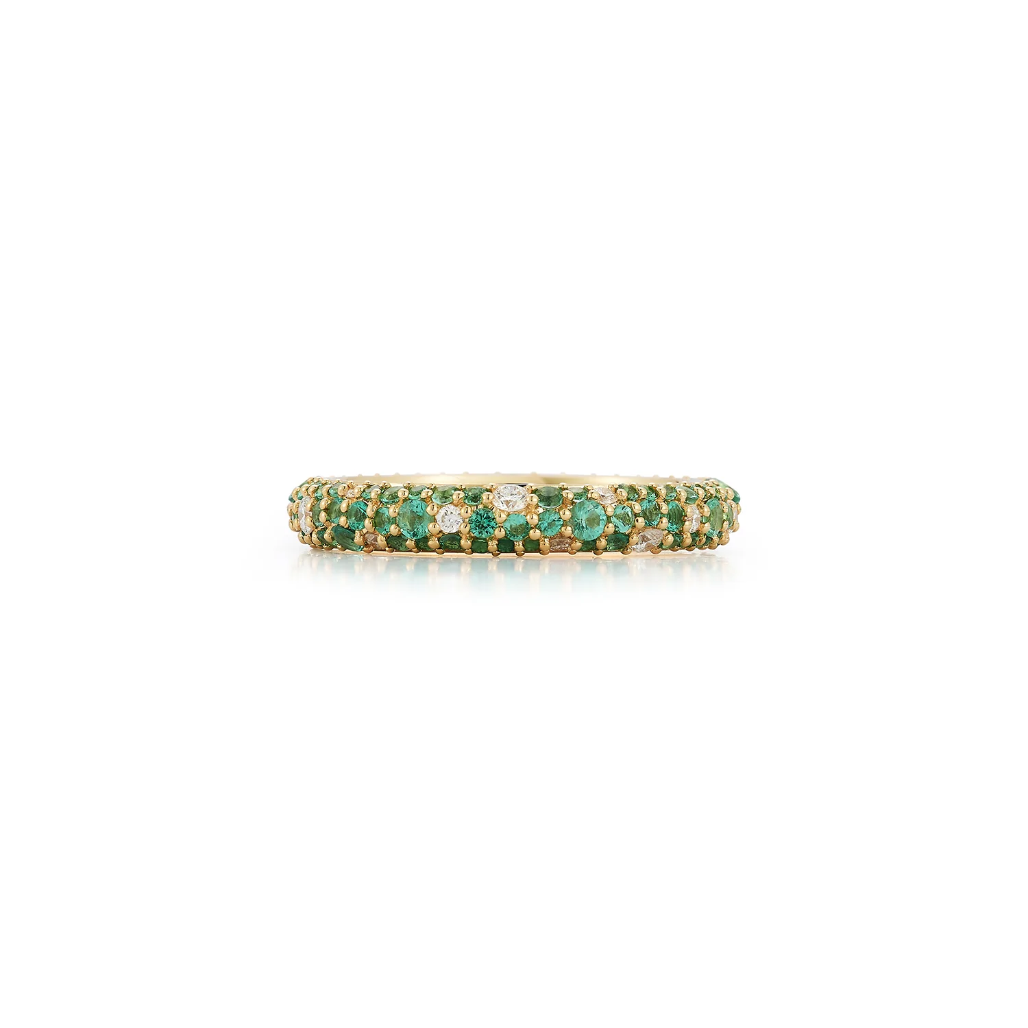 Thin Tidepool Ring - Emerald - Image 2