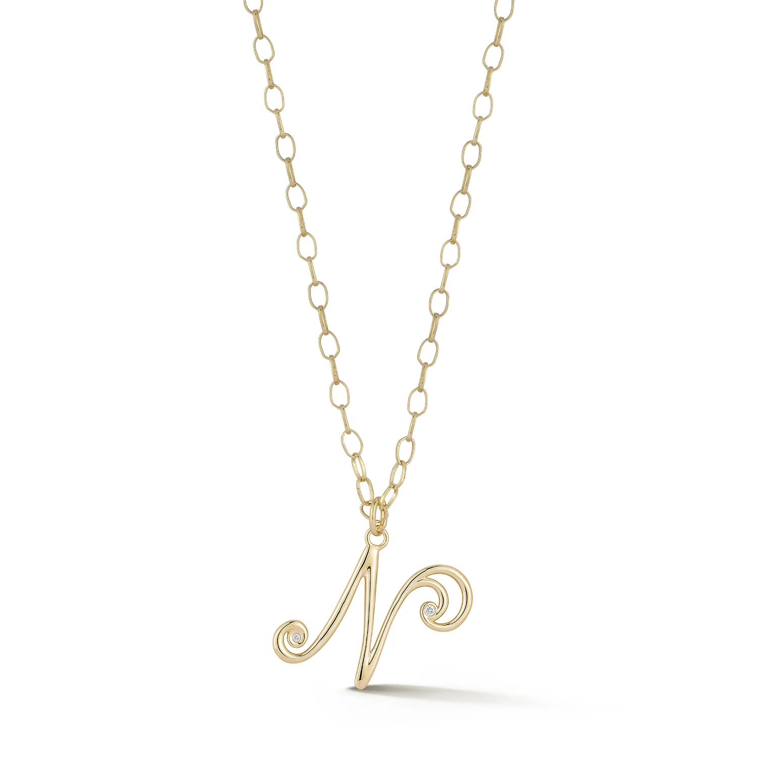 Wave Initial Necklace - Image 10