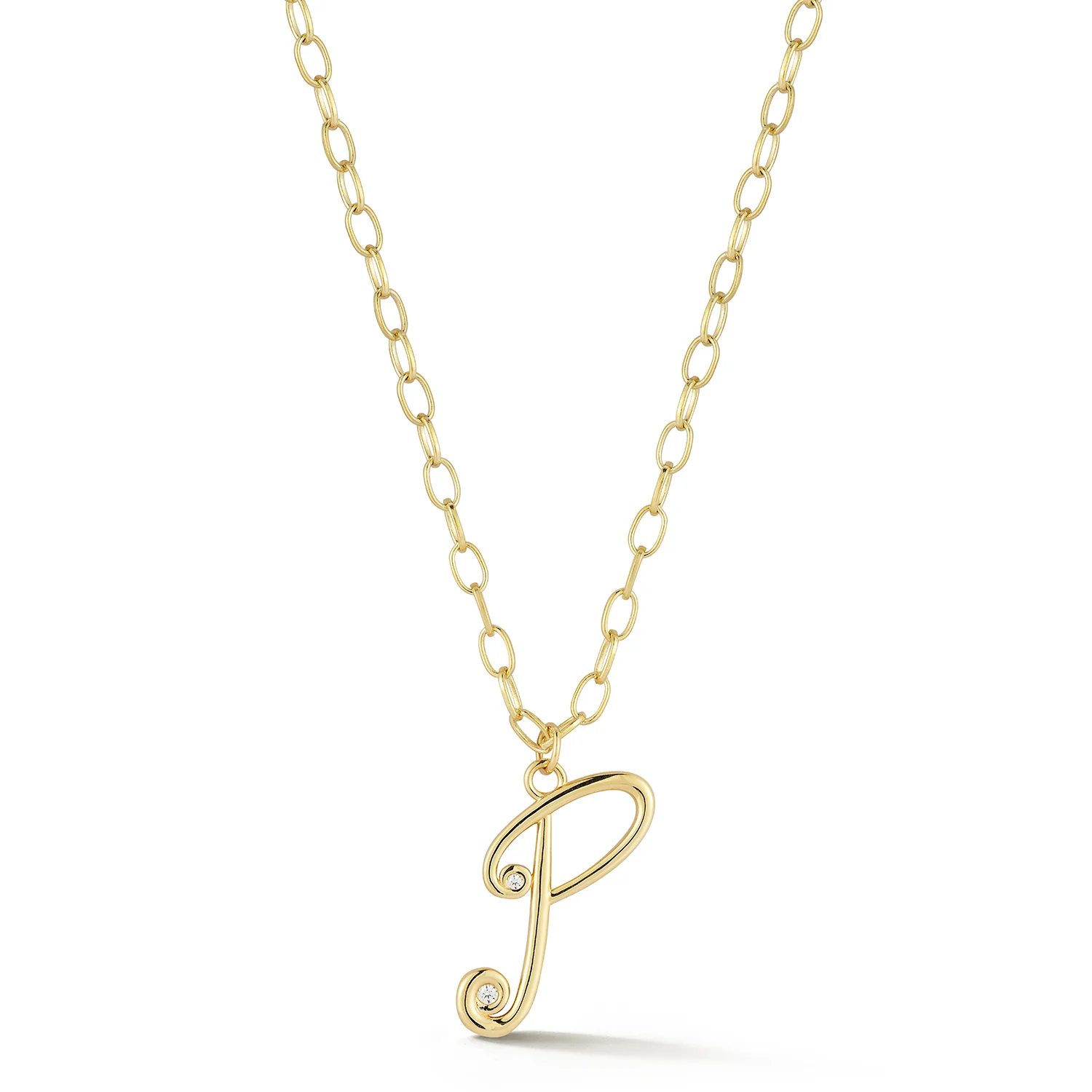 Wave Initial Necklace - Image 11