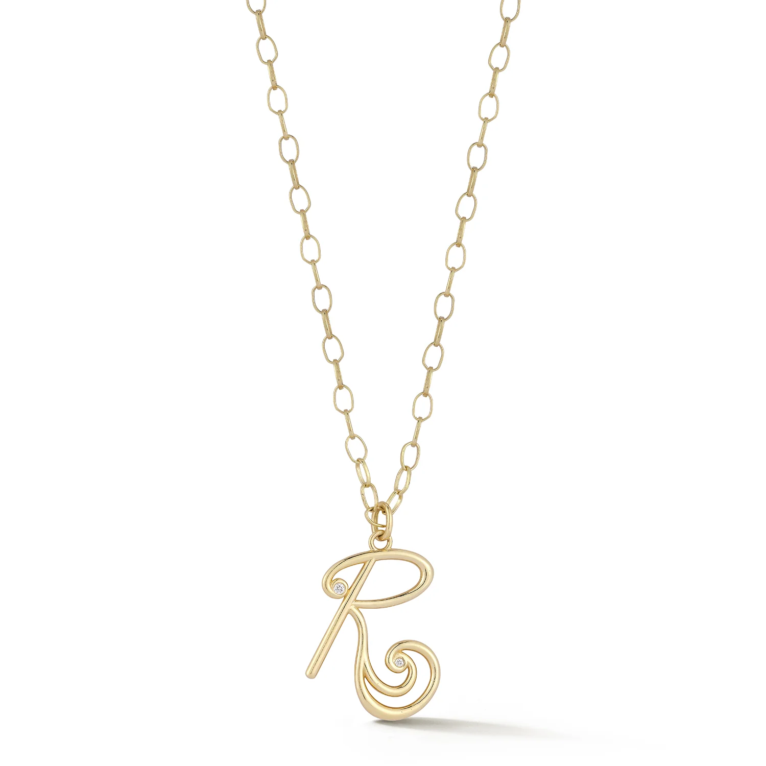 Wave Initial Necklace - Image 12
