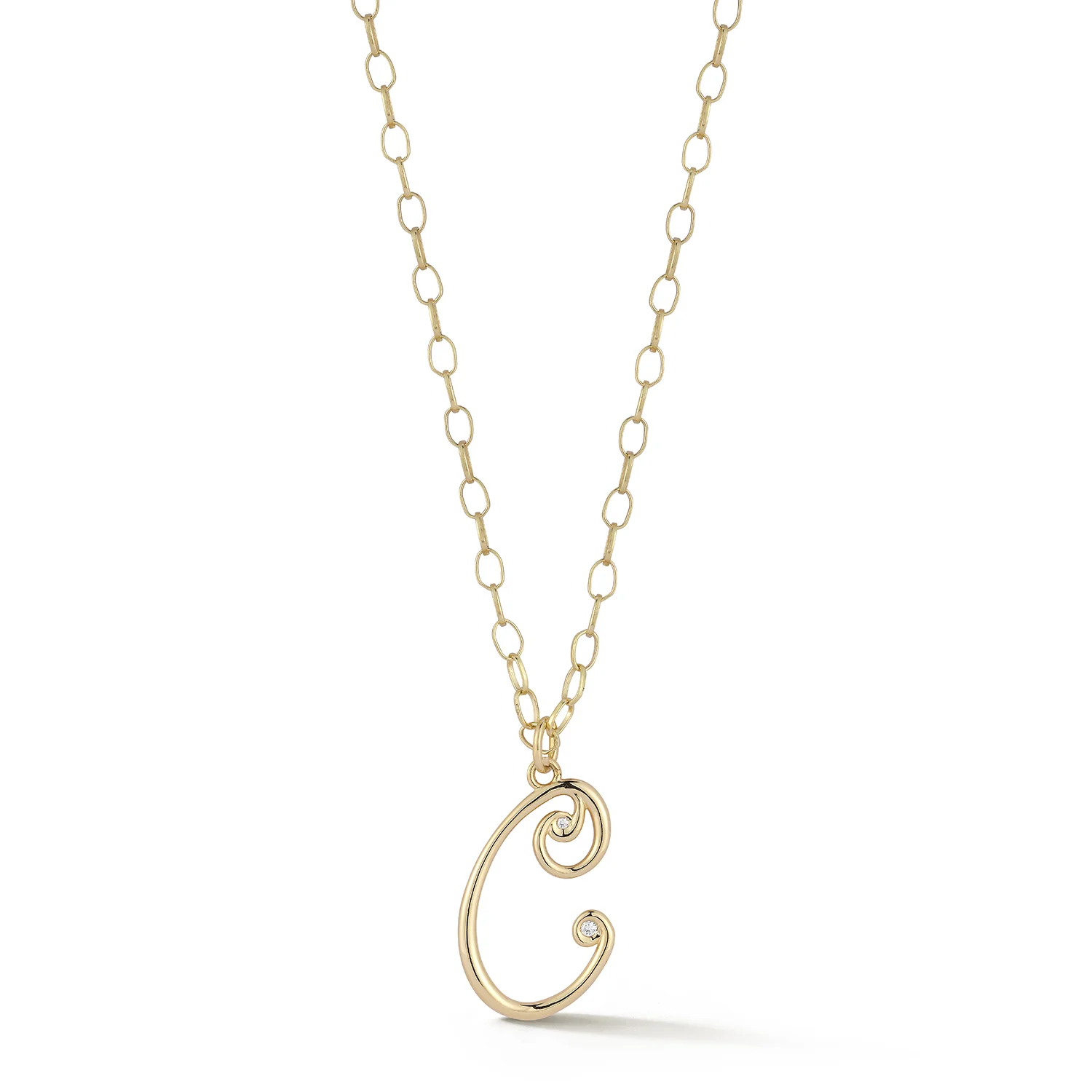 Wave Initial Necklace - Image 3