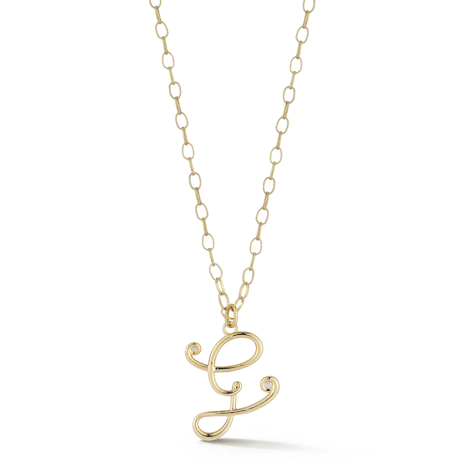 Wave Initial Necklace - Image 6